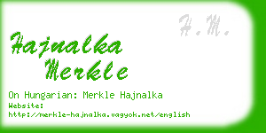 hajnalka merkle business card